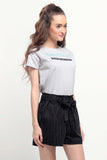Boxy Fit Tee With Graphic Print