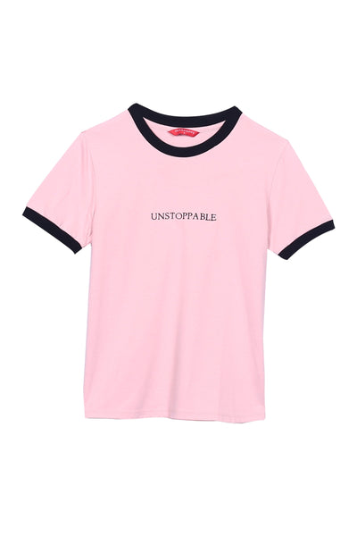 Women's Semi Fit Tee With Embroidery