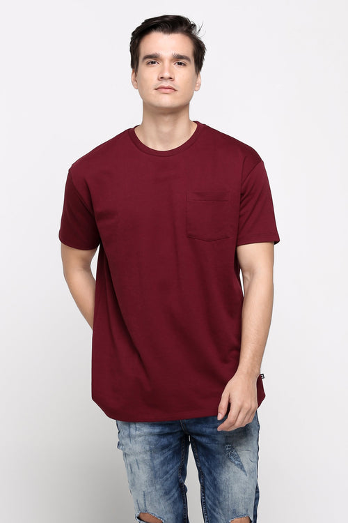 Semi Fit Tee With Pocket Detail