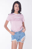 Tee With Embroidery