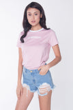 Tee With Embroidery