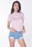 Tee With Embroidery