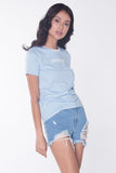 Tee With Embroidery