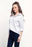 Long Sleeved Regular Fit Button-Down Poplin Shirt