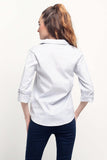 Long Sleeved Regular Fit Button-Down Poplin Shirt