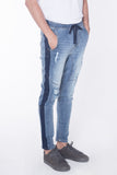 Carrot Fit Jeans With Elasticised Waistband