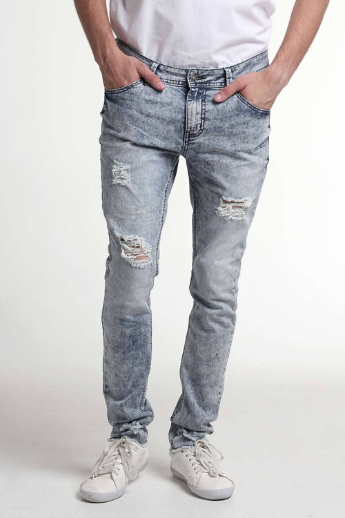 Skinny Fit Ripped Jeans