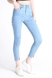 Power Stretch® Super High Waist Jeans With Split Hem