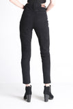 Super High Waist Jeans With Ripped Detail