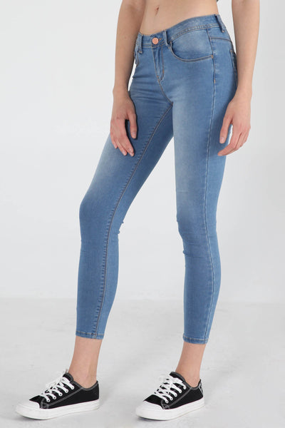 Power Stretch®Low Waist Super Skinny Jeans In Light Wash