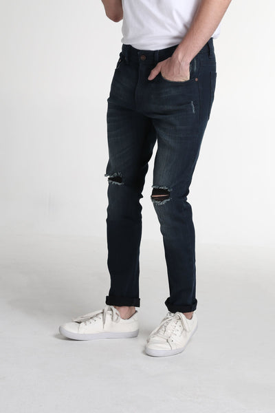 Skinny Fit Ripped Jeans