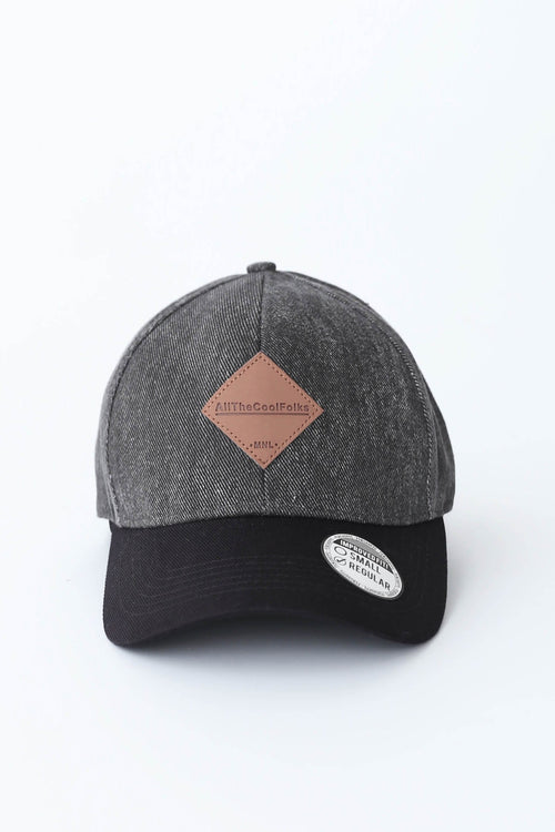 Men's Varsity Baseball Cap With Leather Patch