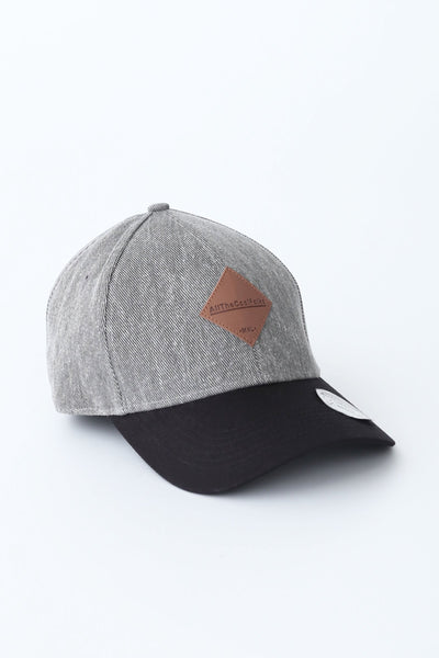 Men's Varsity Baseball Cap With Leather Patch
