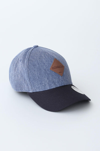 Men's Varsity Baseball Cap With Leather Patch
