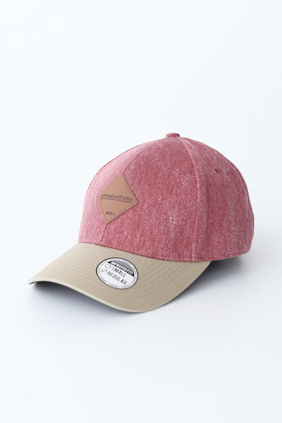 Men's Varsity Baseball Cap With Leather Patch