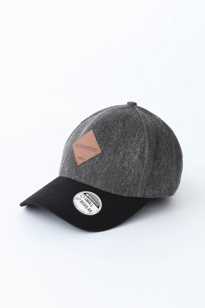 Men's Varsity Baseball Cap With Leather Patch