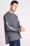 Hi-Low Pullover With Print & Embroidery