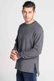 Hi-Low Pullover With Print & Embroidery