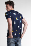 Relaxed Fit Tee With All-Over Print