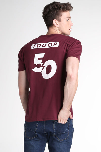 Semi Fit Tee With Graphic Print
