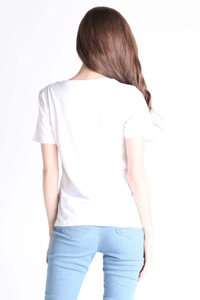 Semi Fit Tee With Graphic Print