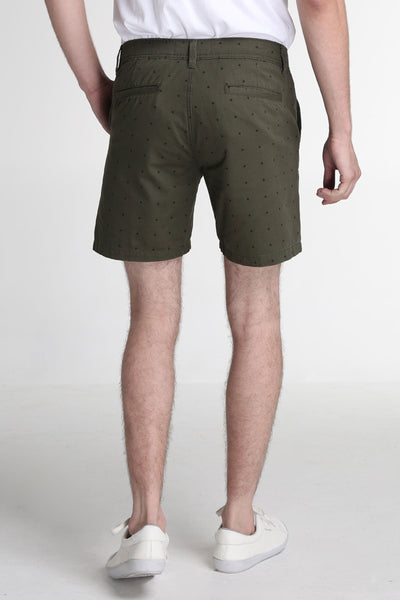 Modern Fit Chino Shorts With All-Over Print