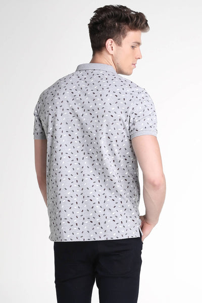 Polo Shirt With All-Over Print