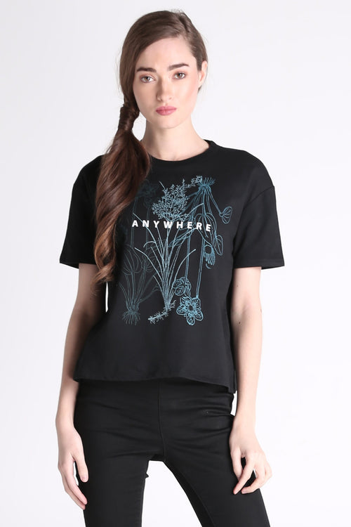 Relaxed Fit Tee With Graphic Print