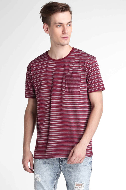 Relaxed Fit Tee With Pocket Detail
