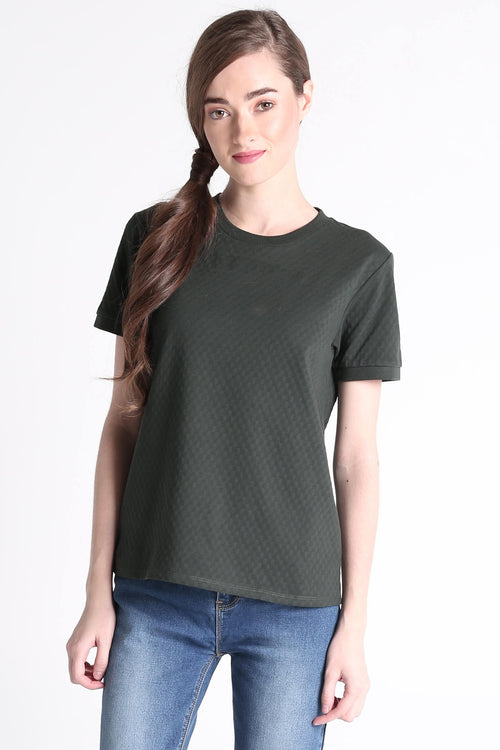Textured Regular Fit Tee