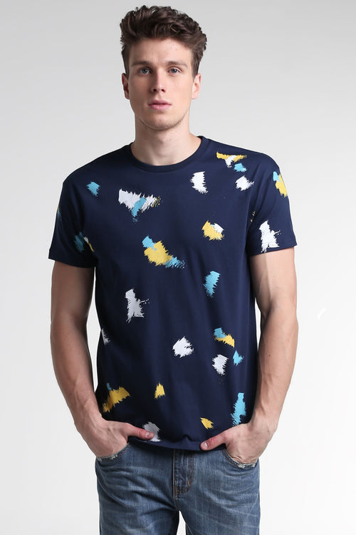 Relaxed Fit Tee With All-Over Print