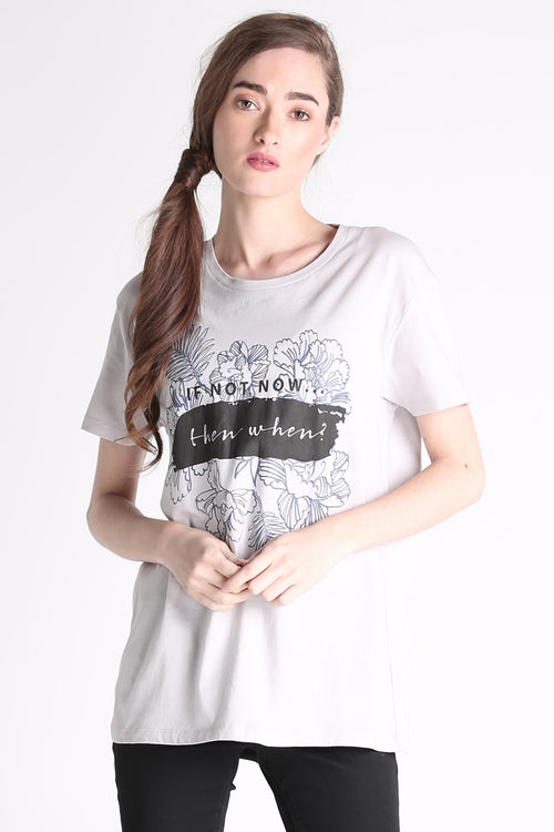 Boxy Tee With Graphic Print