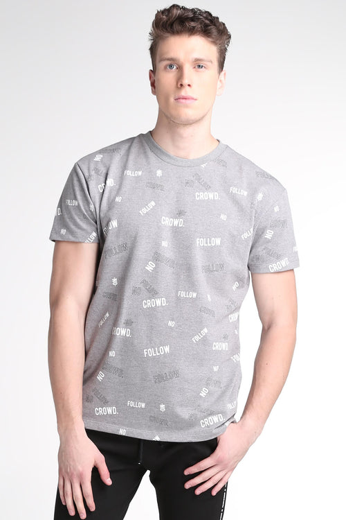Relaxed Fit Tee With All-Over Print