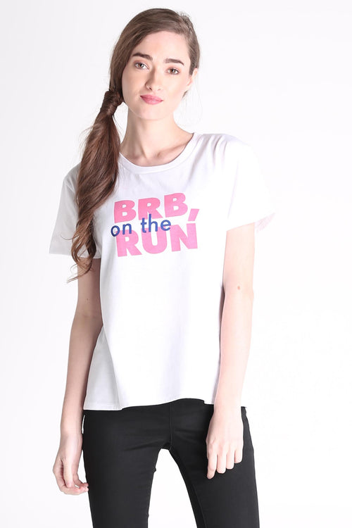 Semi Fit Tee With Graphic Print