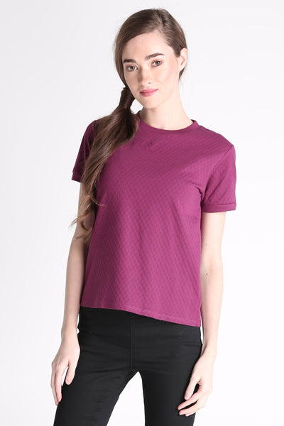 Textured Regular Fit Tee