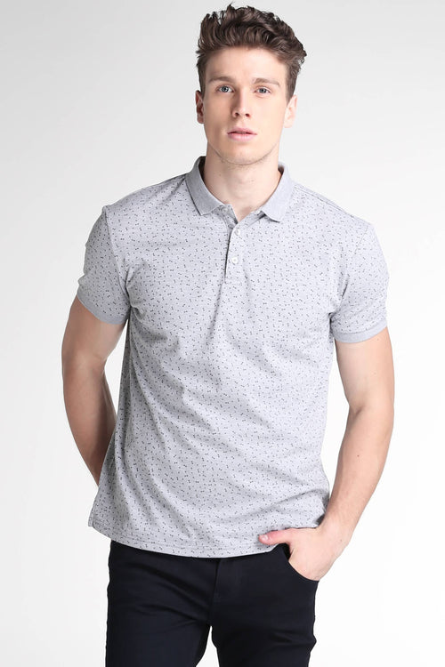 Polo Shirt With All-Over Print