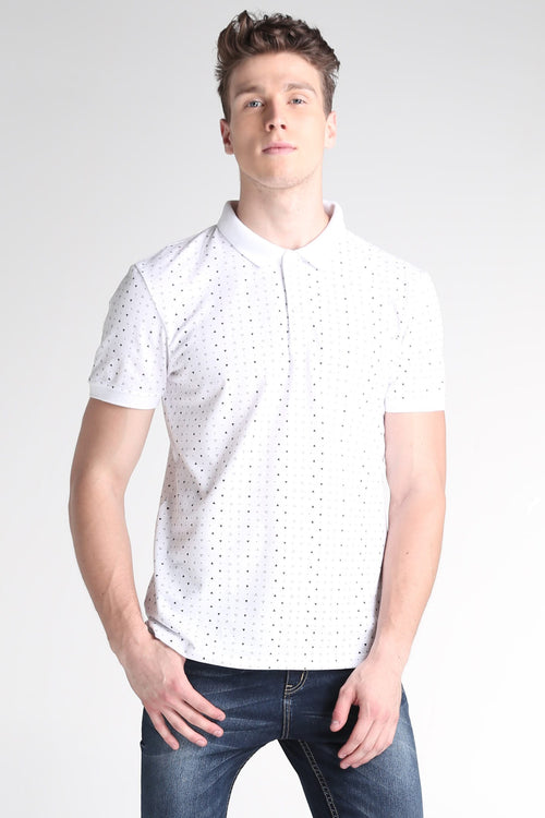 Polo Shirt With All-Over Print