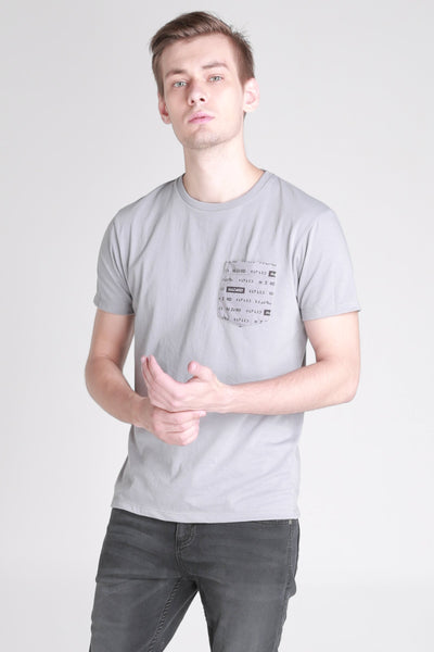 Semi Fit Tee With Pocket Detail