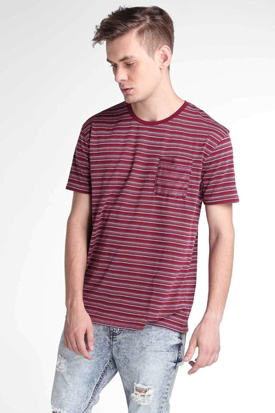Relaxed Fit Tee With Pocket Detail