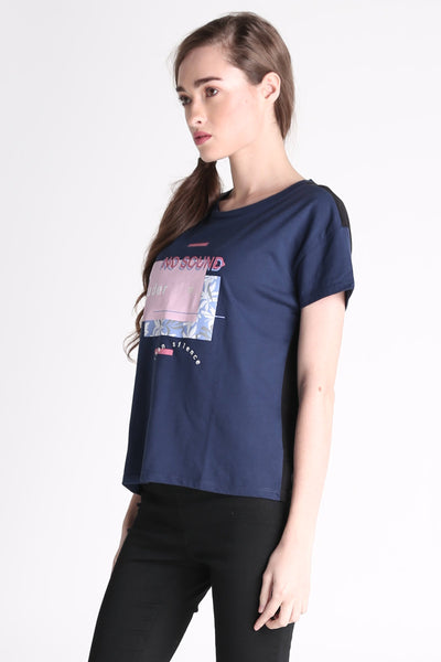 Relaxed Fit Tee With Graphic Print
