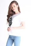 Semi Fit Tee With Graphic Print