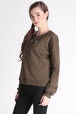 Relaxed Fit Pullover With Embroidery