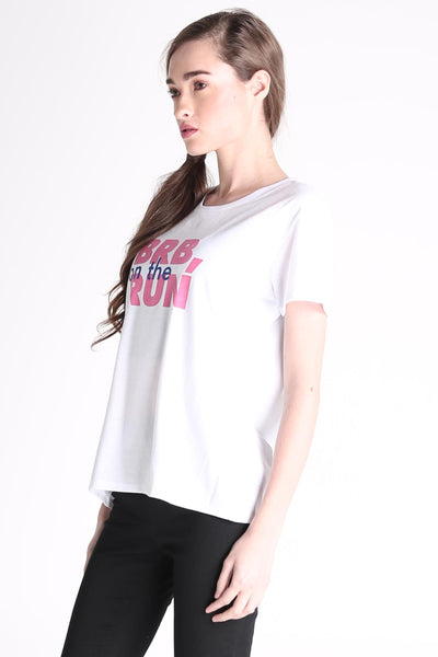 Semi Fit Tee With Graphic Print