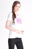 Semi Fit Tee With Graphic Print