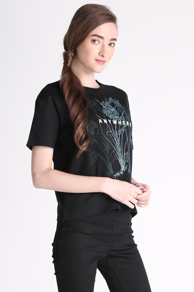 Relaxed Fit Tee With Graphic Print