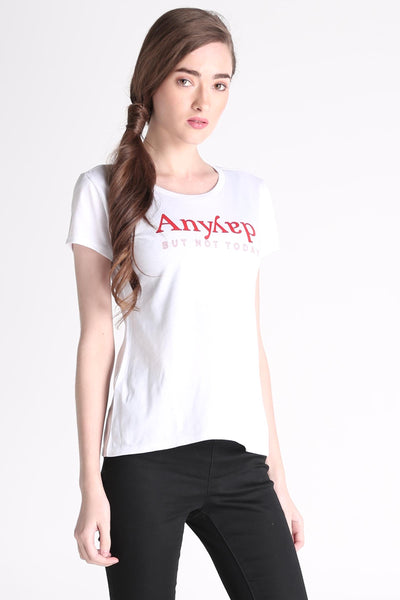 Semi Fit Tee With Graphic Print
