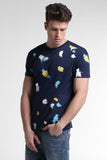 Relaxed Fit Tee With All-Over Print