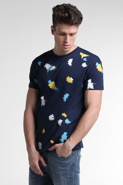 Relaxed Fit Tee With All-Over Print