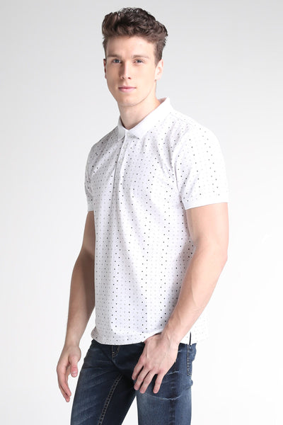 Polo Shirt With All-Over Print