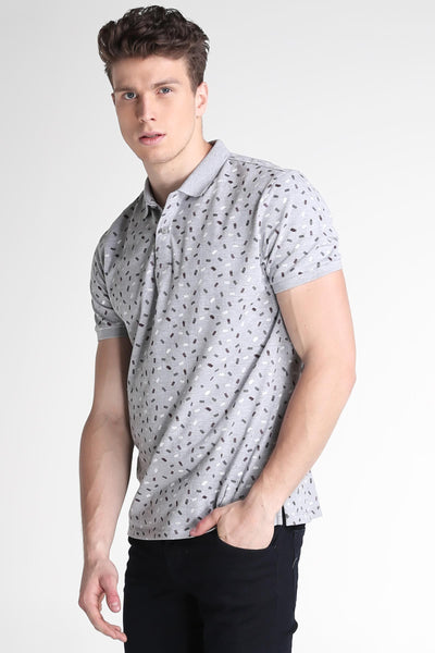 Polo Shirt With All-Over Print